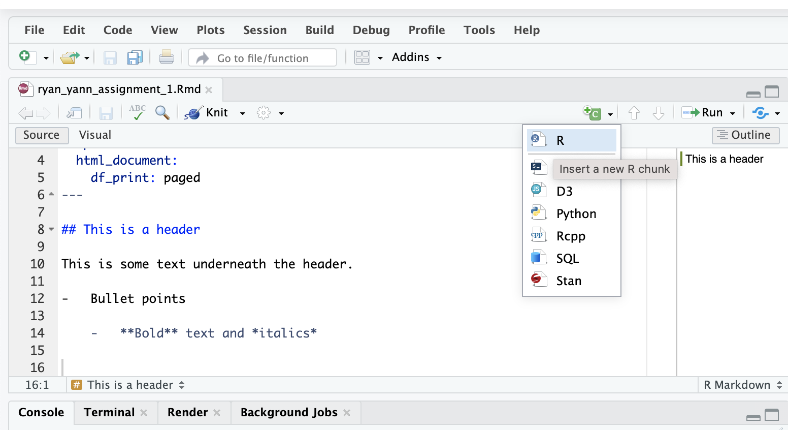 4 R-Studio and using R Markdown – Information Visualization and the ...